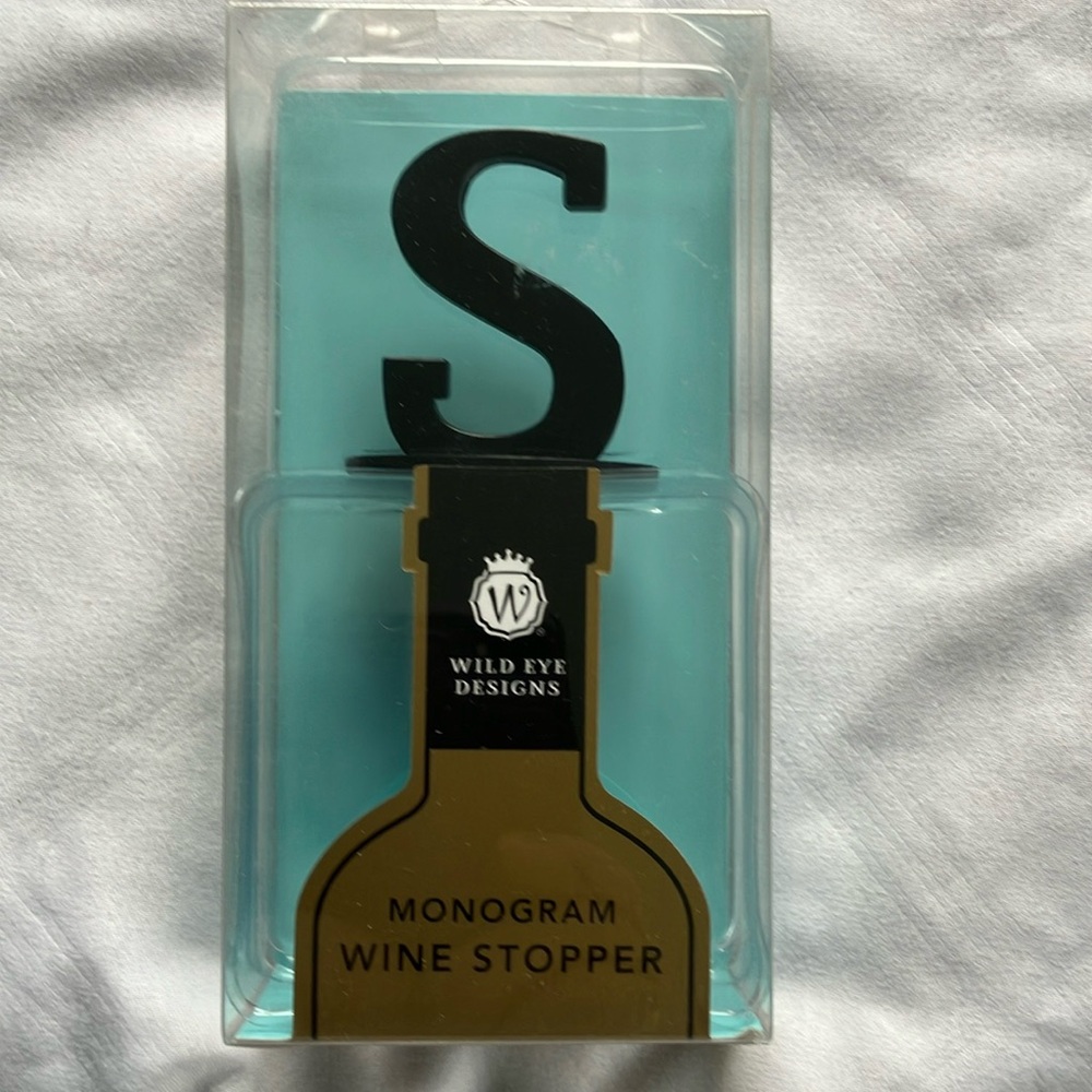 NWT Monogram "S" Stoper
